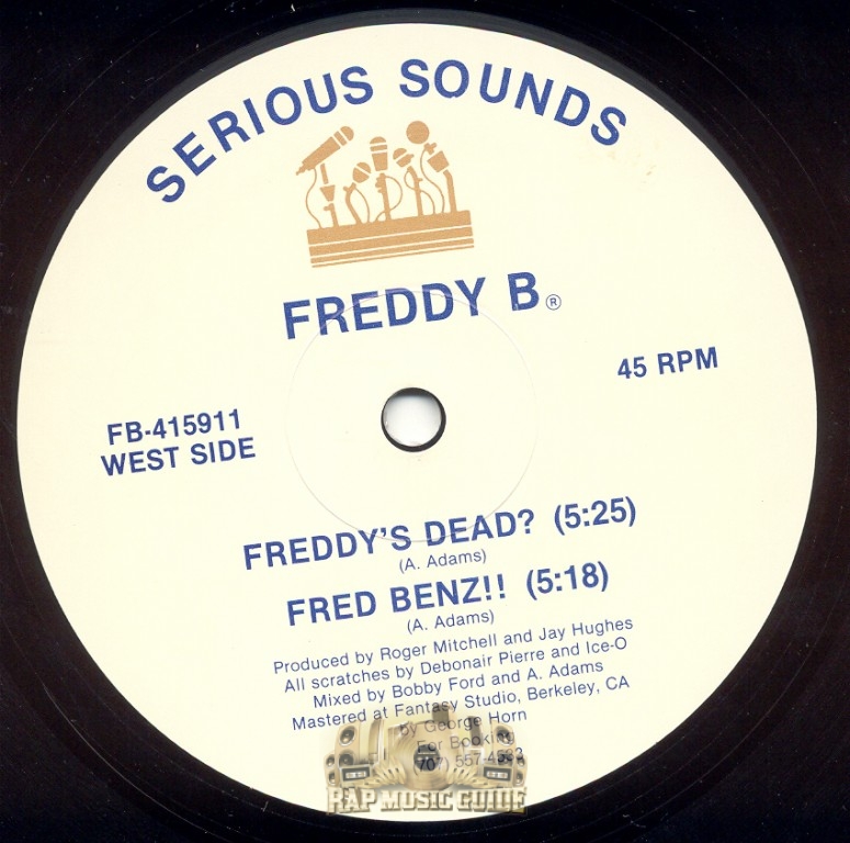 Freddy B - Freddy's Dead EP: 1st Press. Record | Rap Music Guide